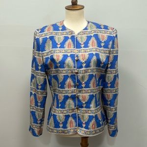Vintage silk Adrianna Papell jacket women’s sz 6